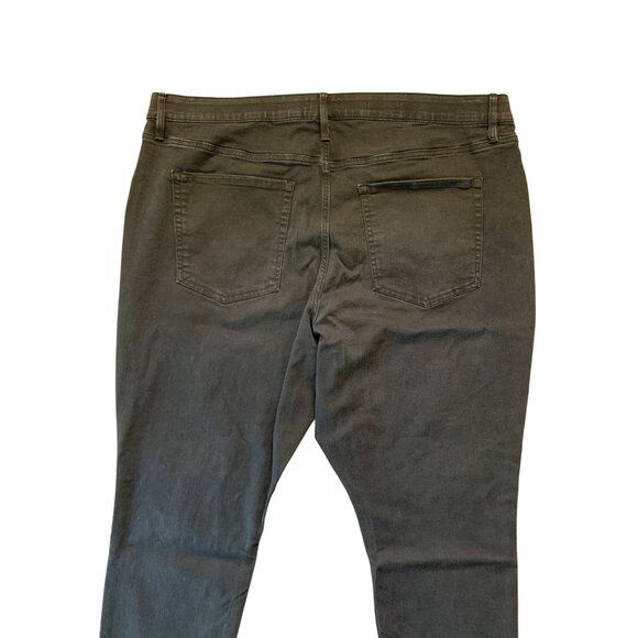 Ava & Viv Womens High-Rise Skinny Jeans Black Denim Plus Size 26 - Picture 4 of 12